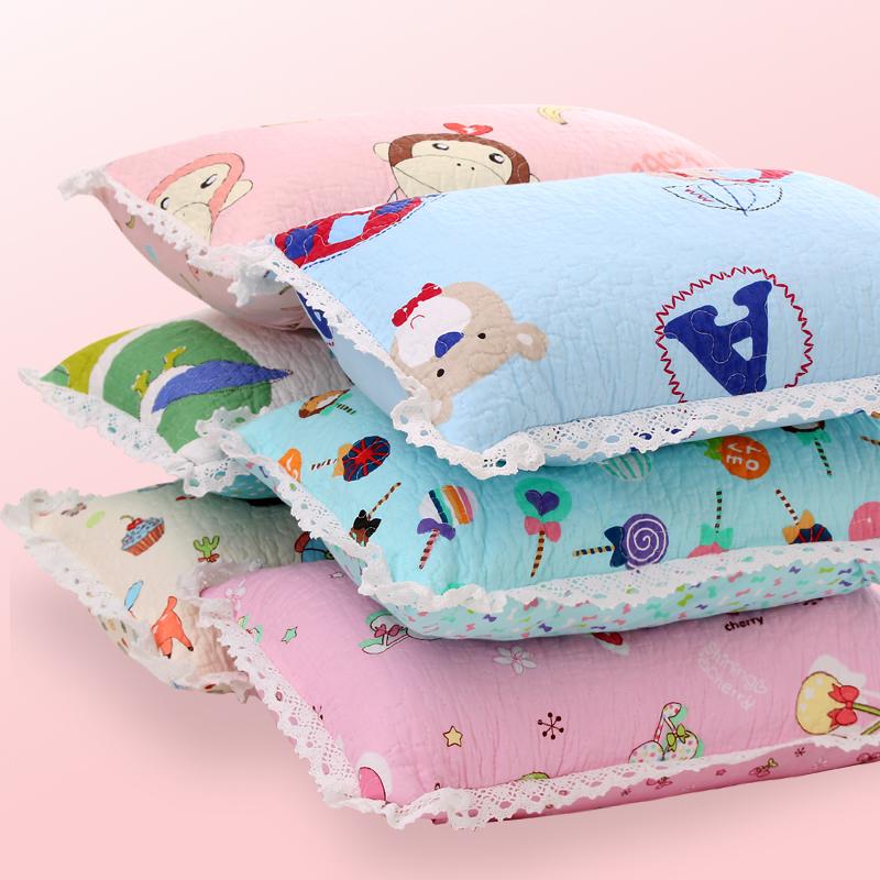 Hoạt Hình Trẻ Em 100% Cotton Quilt Vỏ Gối Kiểu Hàn Đáng Yêu 100% Cotton Mẫu Giáo Bé Học Sinh Sinh Viên Trẻ Em Vỏ Gối