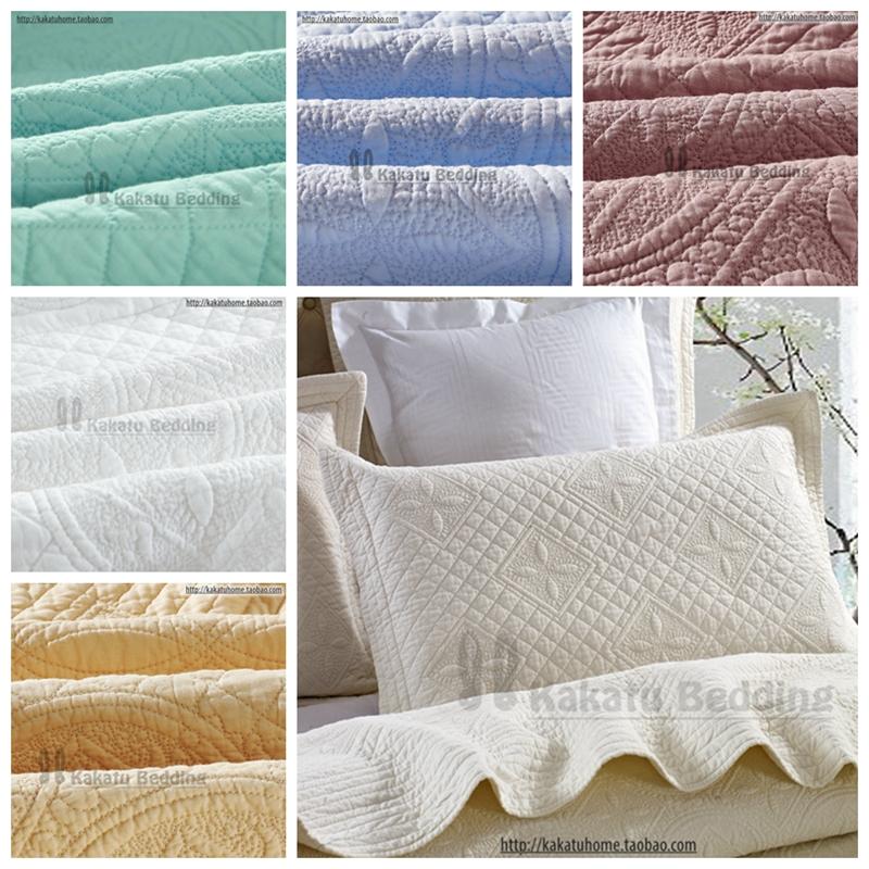 Giá Ưu Đãi Hàng Ngày Âu-mỹ Loại 100% Cotton Dày Quilt Vỏ Gối Bộ Đệm Tựa 48*74 100% Cotton Chần Bông Vỏ Gối