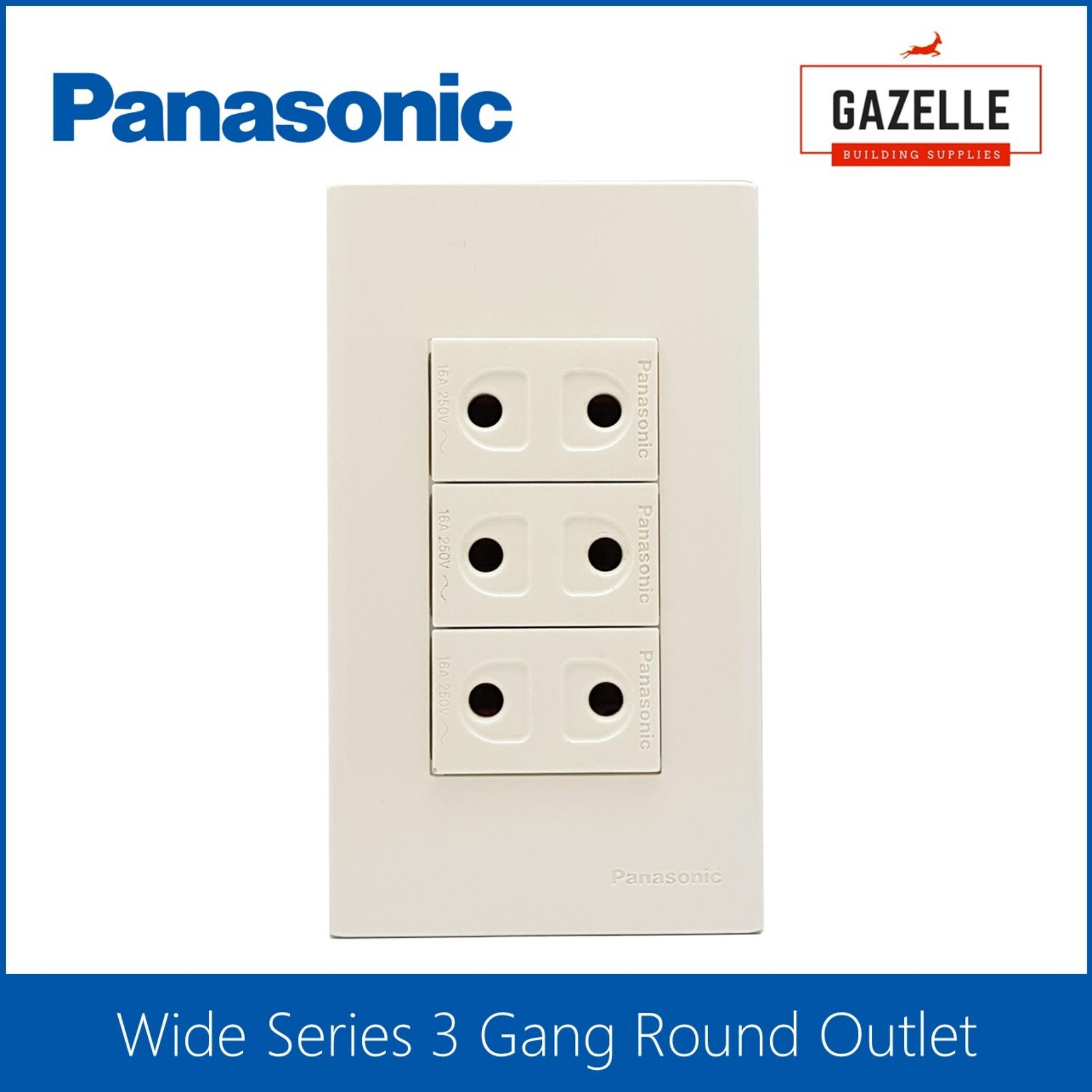 Panasonic Wide Series Round Outlet 3 Gang Lazada PH