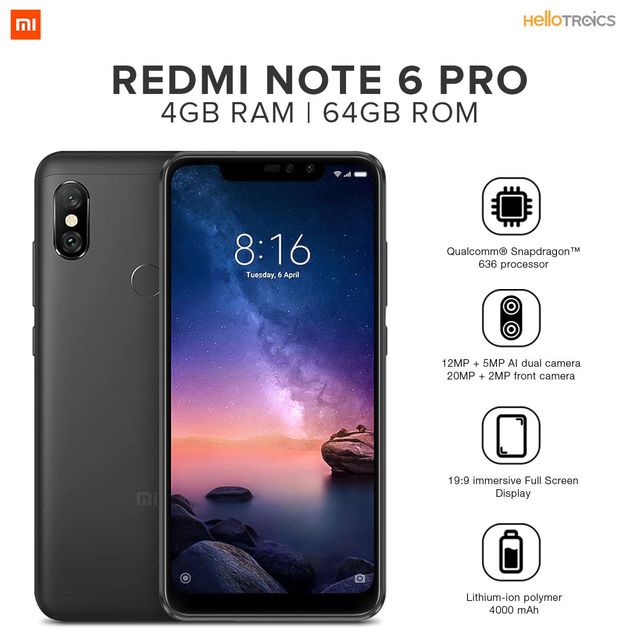 Xiaomi Redmi Note 6 Pro 32gb Характеристики
