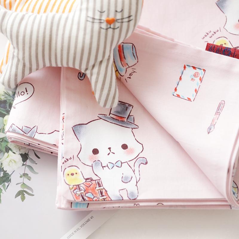 Xiaomi Màn Thầu Hồng Melody Sắc Xanh Thiên Nhiên Hoạt Hình 100% Cotton 100% Cotton Đơn Vỏ Gối Vỏ Gối Cặp 74*48