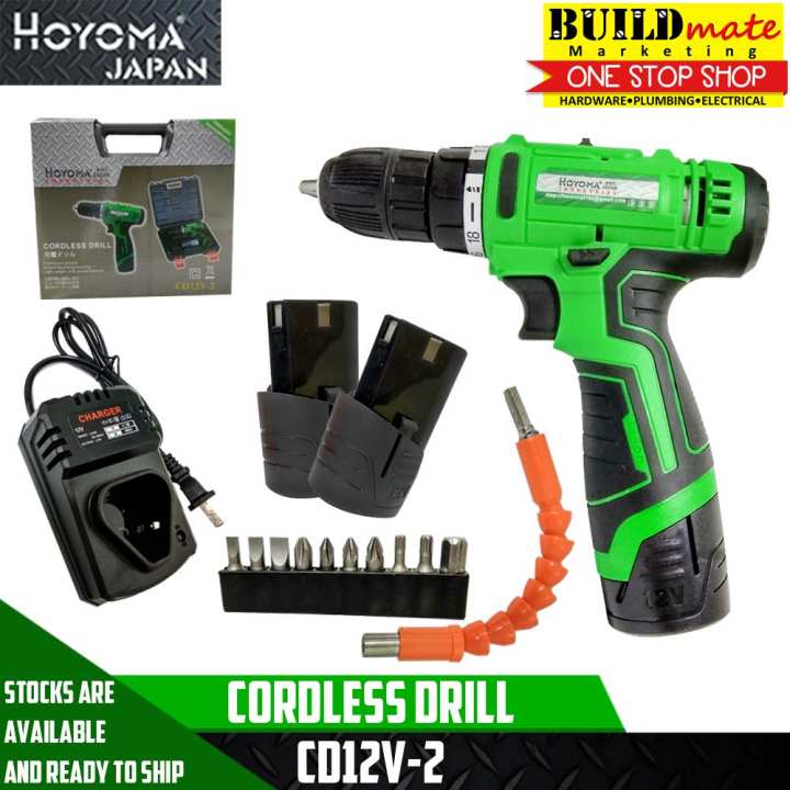 hoyoma cordless drill cd12v-2 (green)