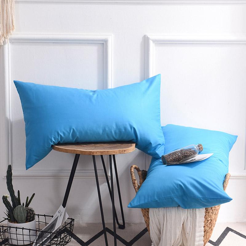 Chất Lượng Cao 100% Cotton Đơn Vỏ Gối 100% Cotton Vỏ Gối 1 Đối Với Màu Vỏ Gối 48X74 Cm Trên Giường Lưới Đồng Bằng Vỏ Gối