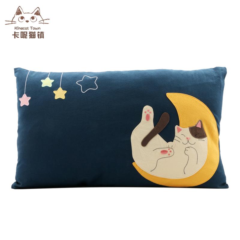 Taiwan Import Kine Cat Patchwork Cartoon Pure Cotton Cloth Health Skin Infant Children Pillow Cases zhen xin tao Pillow Case