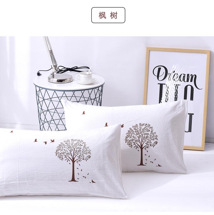 Bông Giặt Nước Bộ Ruột Gối 100% Cotton 100% 100% Cotton Giản Lược Phong Cách Nhật Bản Duy Nhất Vỏ Gối 48*74 Cm