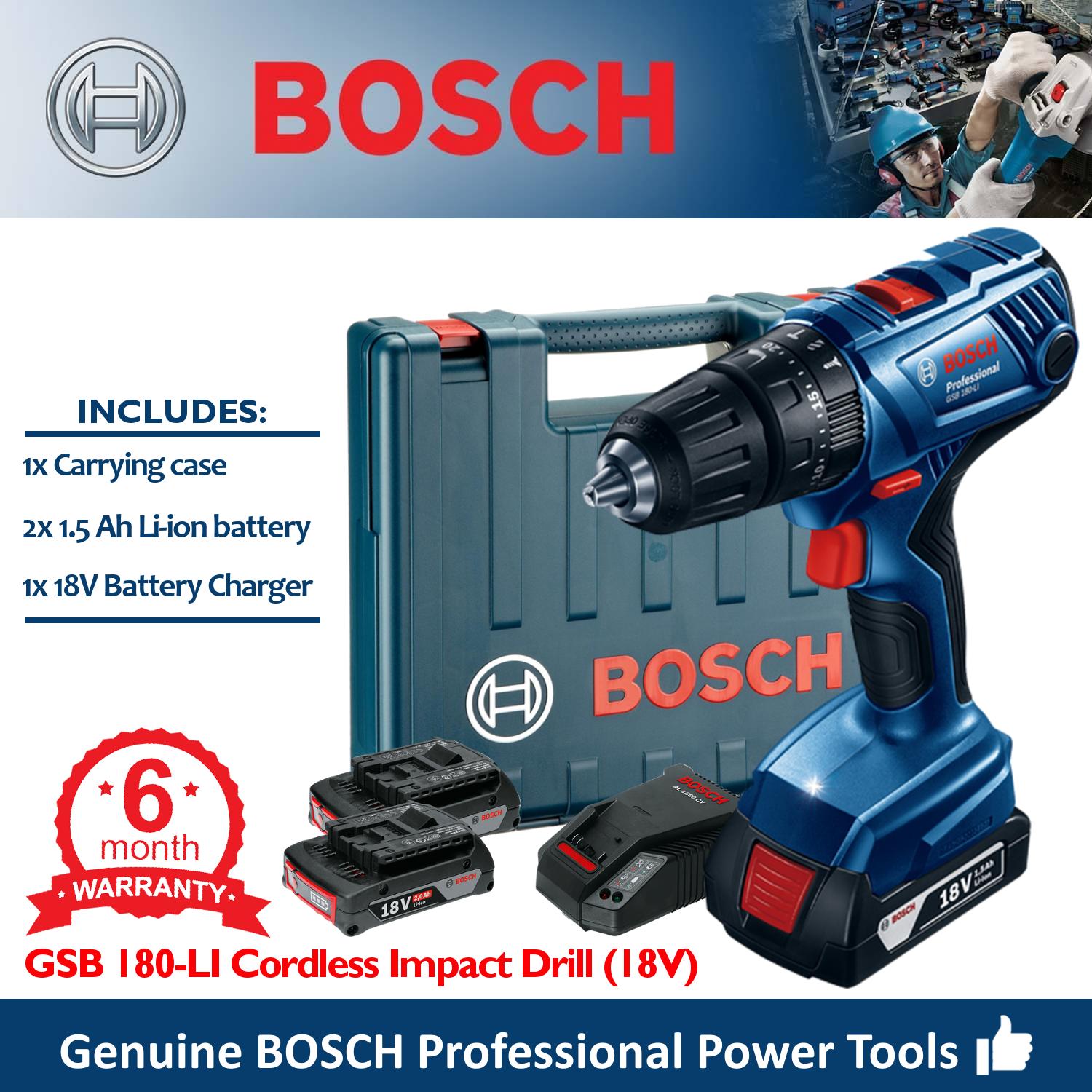 bosch gsb 180-li / gsb 180 cordless impact hammer