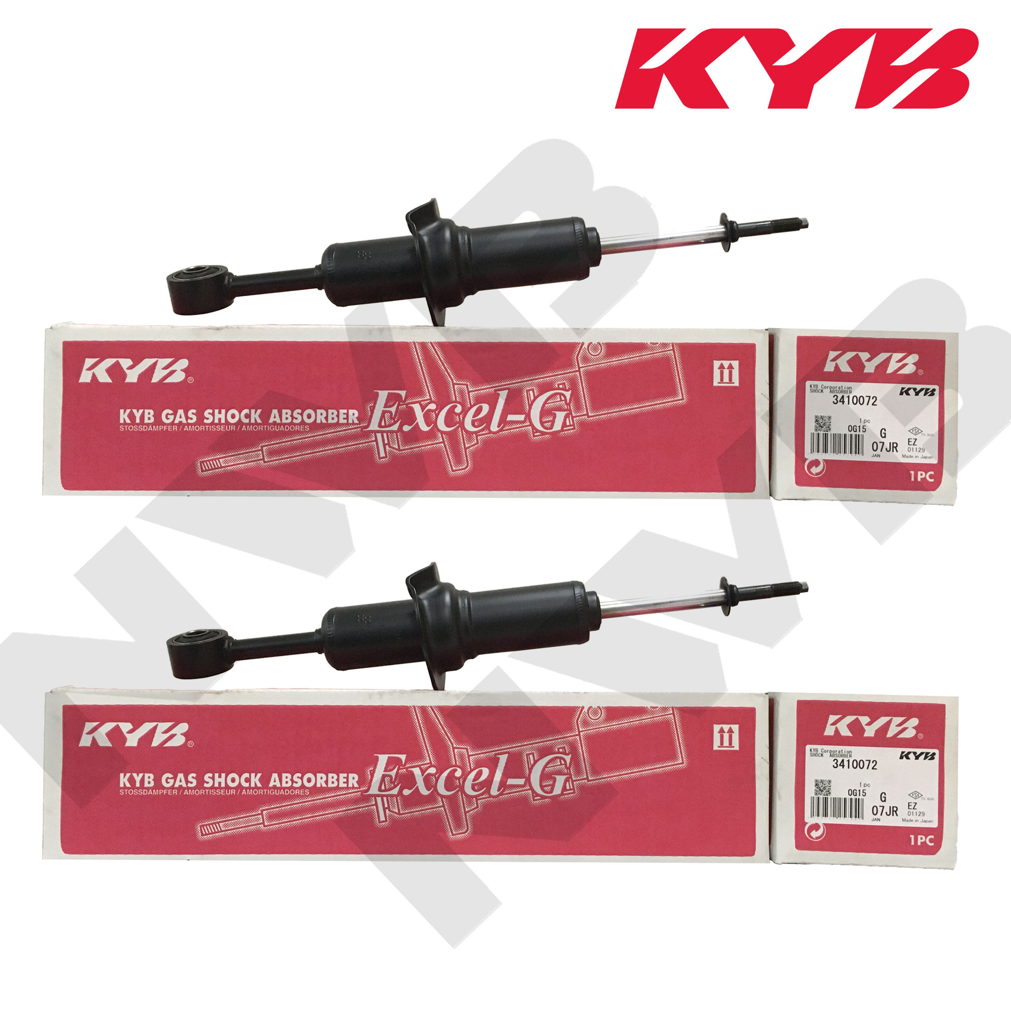 KYB 3410072 For Ford Everest 2015 2019 Set Of 2 Front Gas Shock