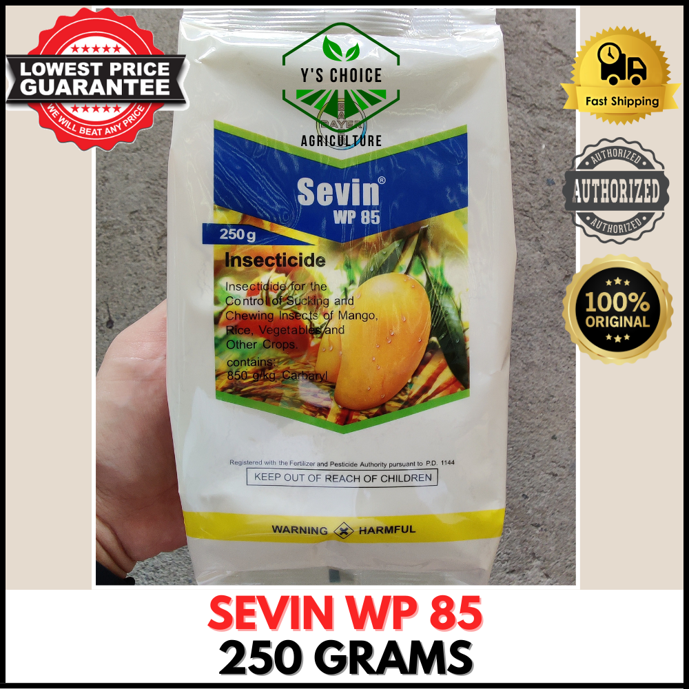 SEVIN WP 85 POWDER INSECTICIDE ANTI TICK ANTI FLEA 250 GRAMS