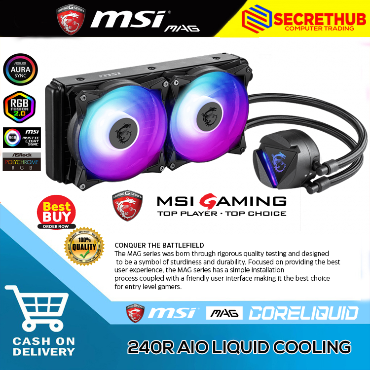 Amnetpc Msi Mag Coreliquid R Aio Rgb Cpu Liquid Cooler Msi Mag Core