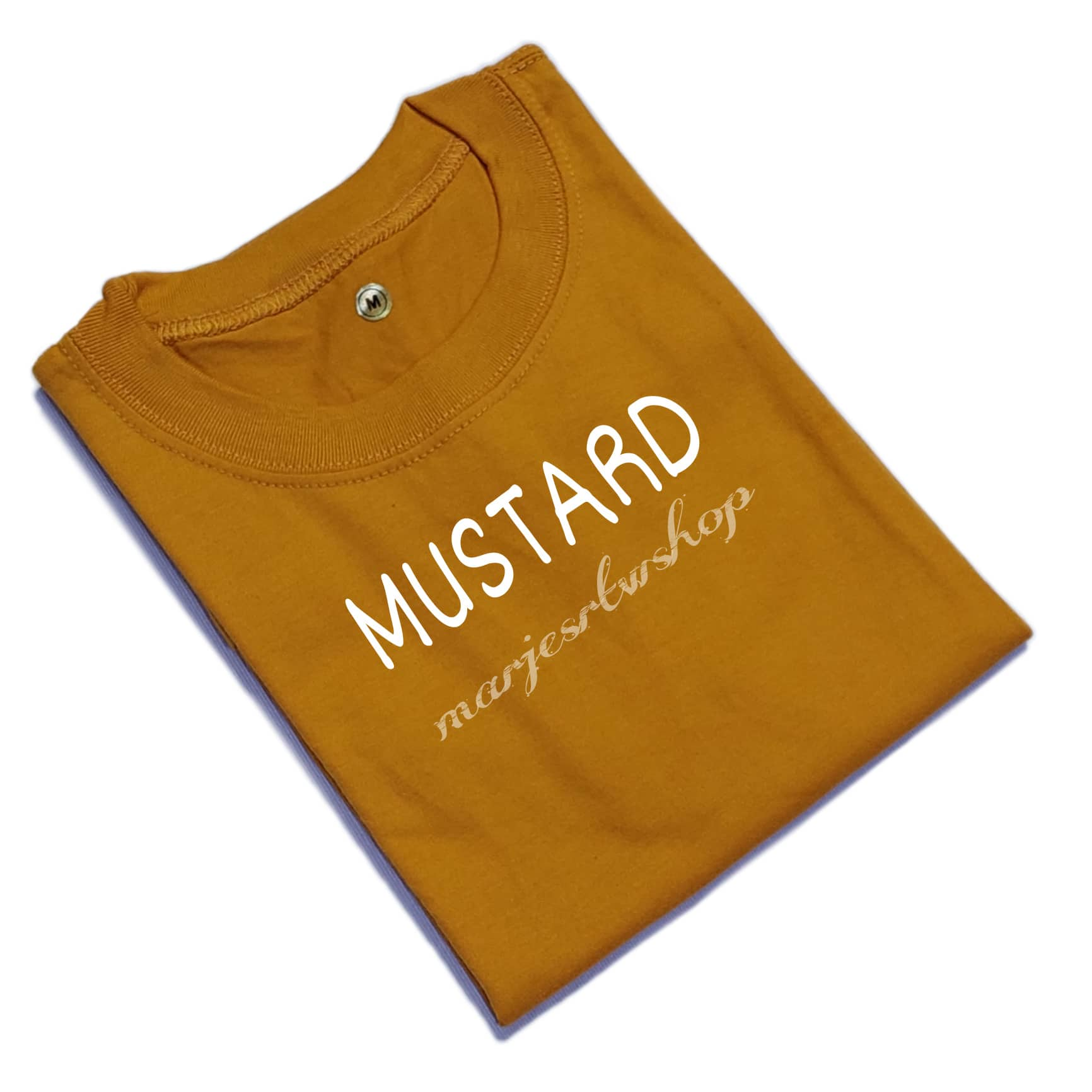 Yalex Plain T Shirt UNISEX On Hand Cream Yellow Gold Mustard Lazada PH