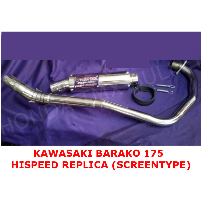 Barako Full Exhaust System Muffler Open Muffler Hispeed Screen Type