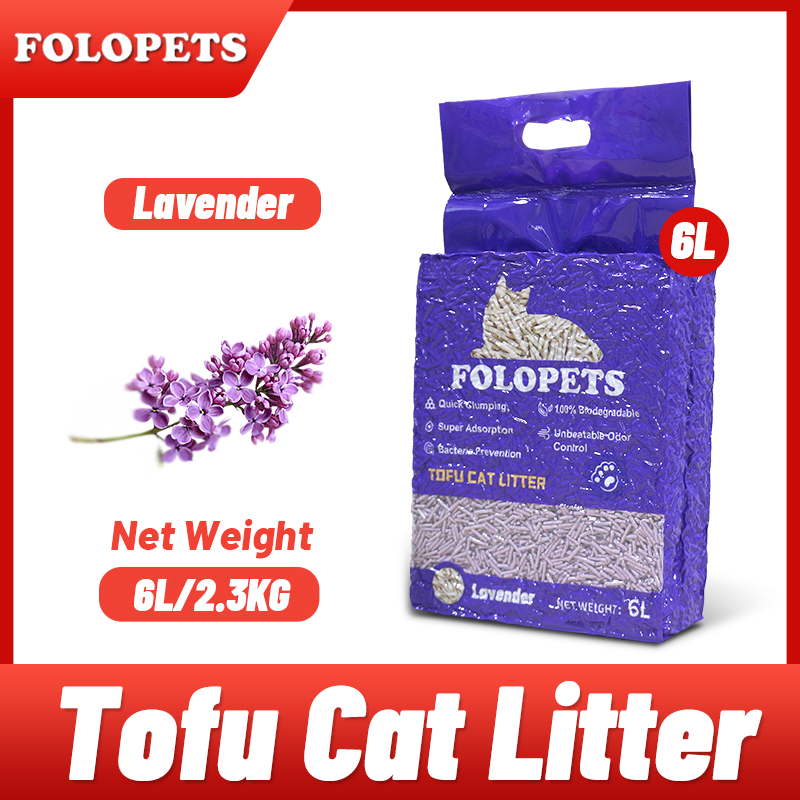 CODFOLOPETS Tofu Cat Litter 6L Biodegradable Fast Clumping Natural