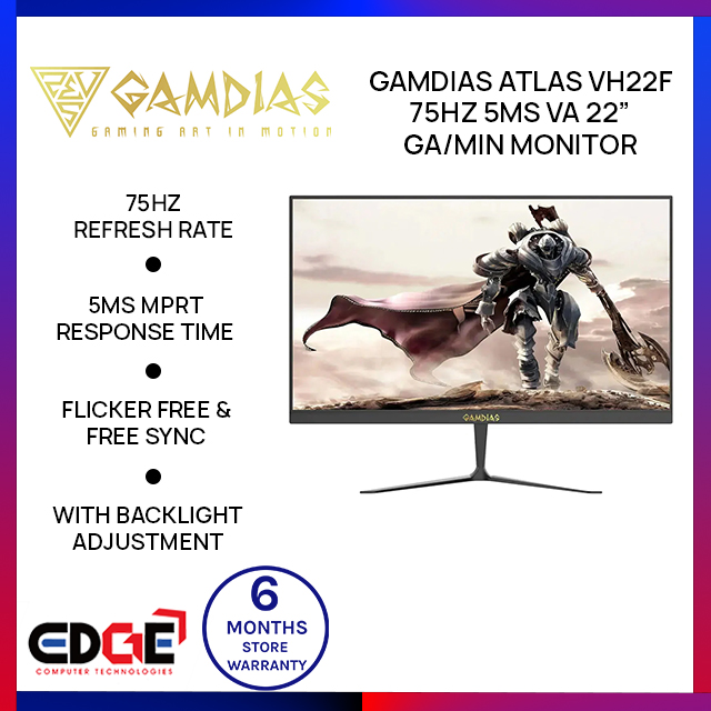 Edge Gamdias Atlas Vh F Fhd X Hz Ms Va Gaming Monitor