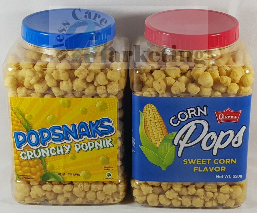 AUTHENTIC QUINNS CORN POPS SWEET CORN FLAVOR AND POPSNACKS CRUNCHY