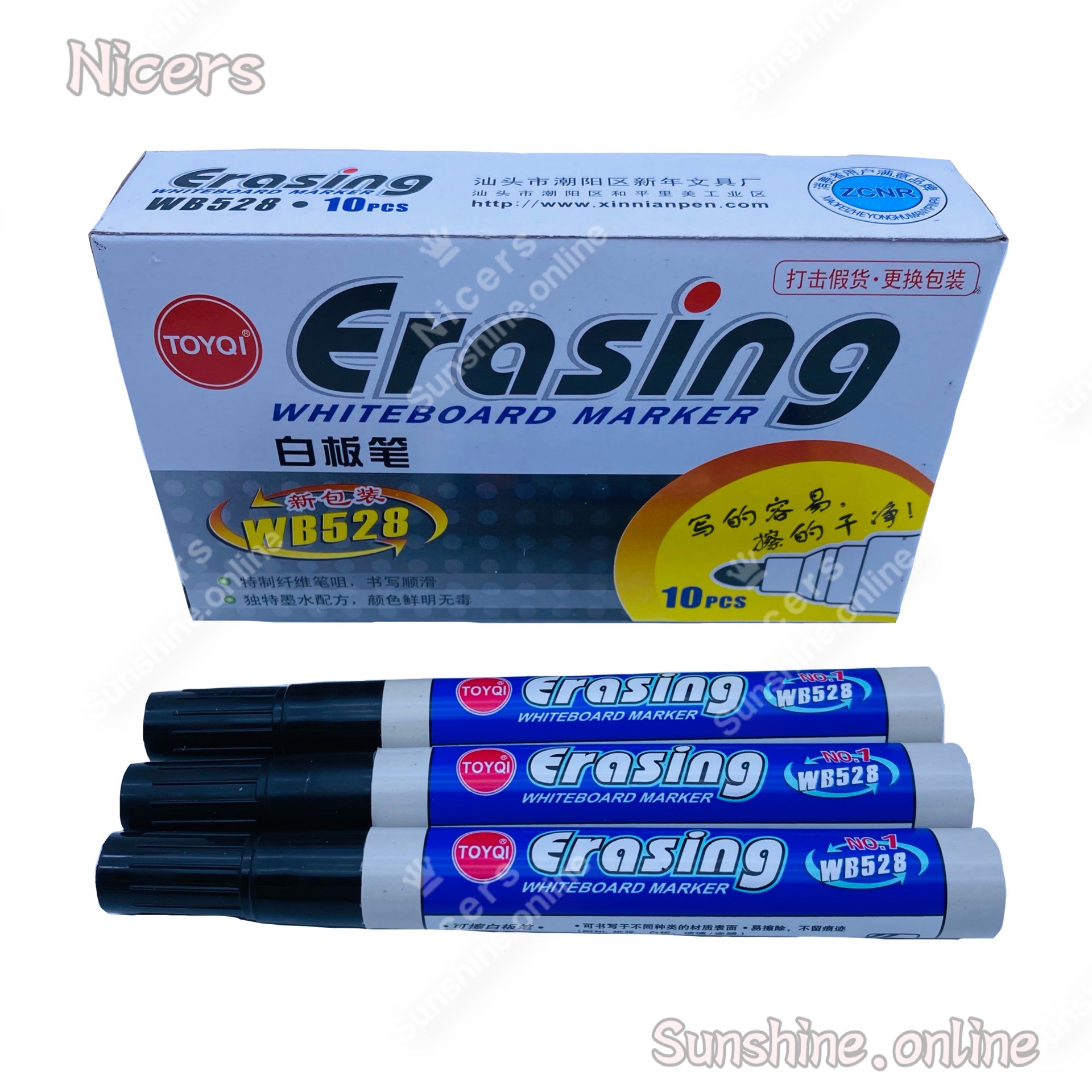 10pcs WB 528 Erasing White Board Marker Lazada PH