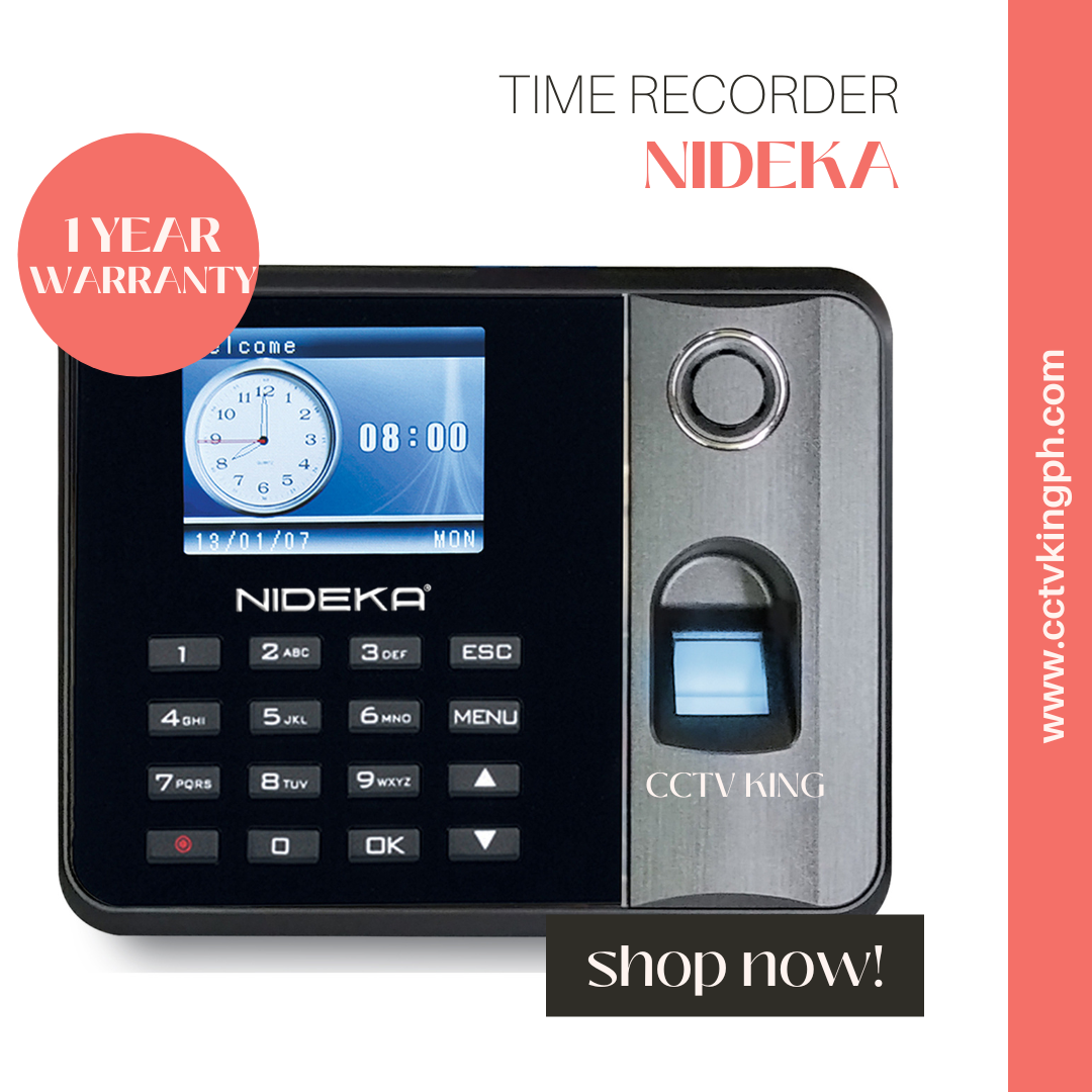 Compact Electronic Biometrics Time Recorder Machine Nideka Tm