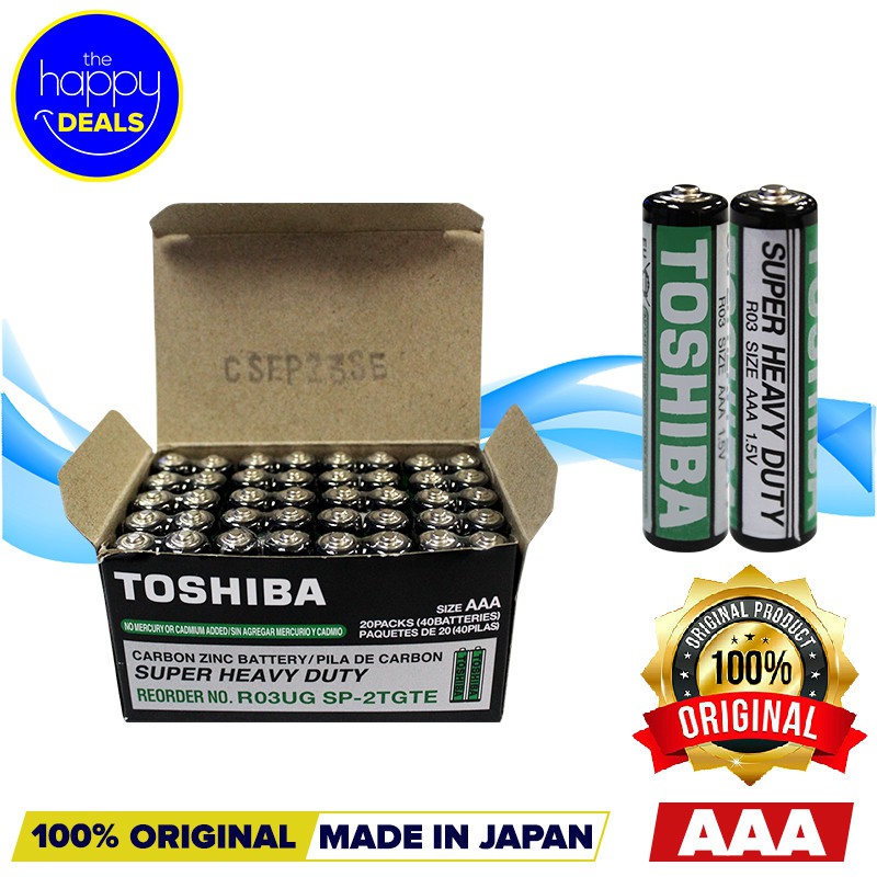 V Toshiba Super Heavy Duty R Ug Aaa Batteries Pcs Box Lazada Ph