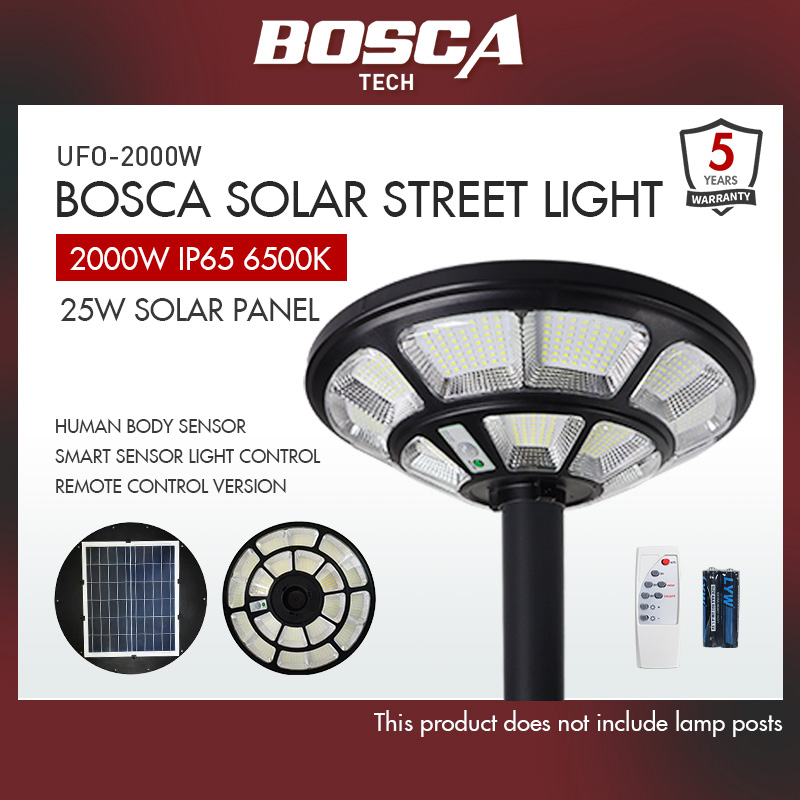 Bosca Solar Street Light Ufo W Year Warranty Outdoor Solar Light