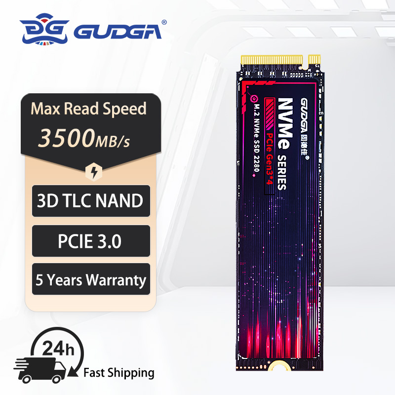 GUDGA SSD NVME M2 128g 256gb 512GB 1TB Solid Hard Drive Internal Disk M