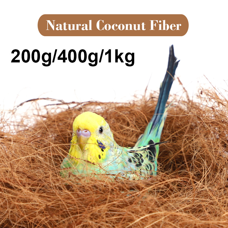 200g 400g 1kg Birds Canaries Sterilized Natural Coconut Fiber Palm Silk