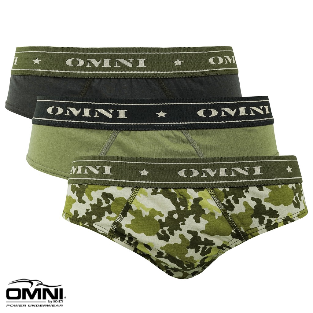 OMNI By SO EN Men S 3in1 CAMO Cotton Bikini Brief Lazada PH