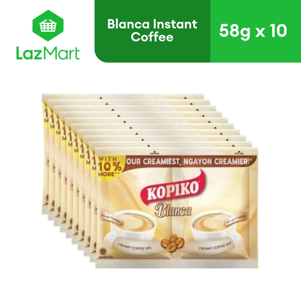 Kopiko 3in1 Coffee Blanca Twin Pack 58g X 10 Sachets Lazada PH