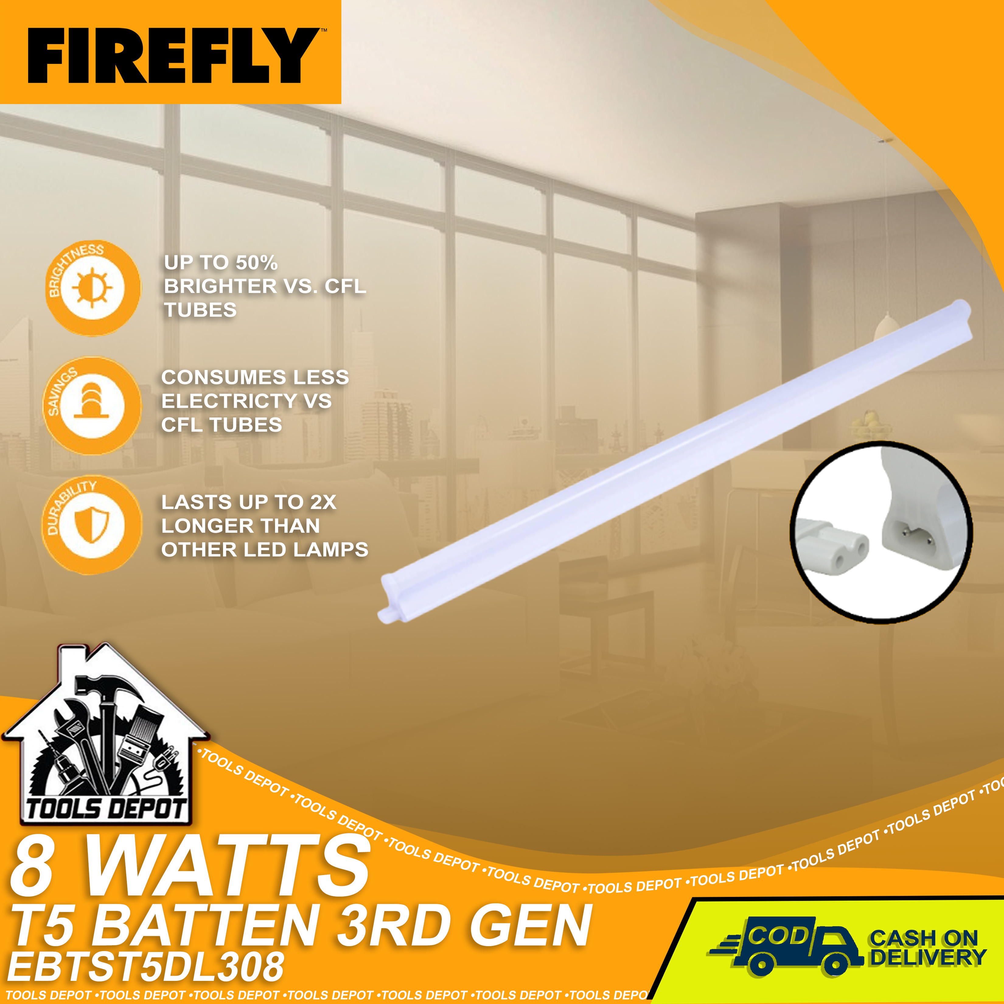 FIREFLY LED T5 Batten Daylight EBTST5DL308 Lazada PH