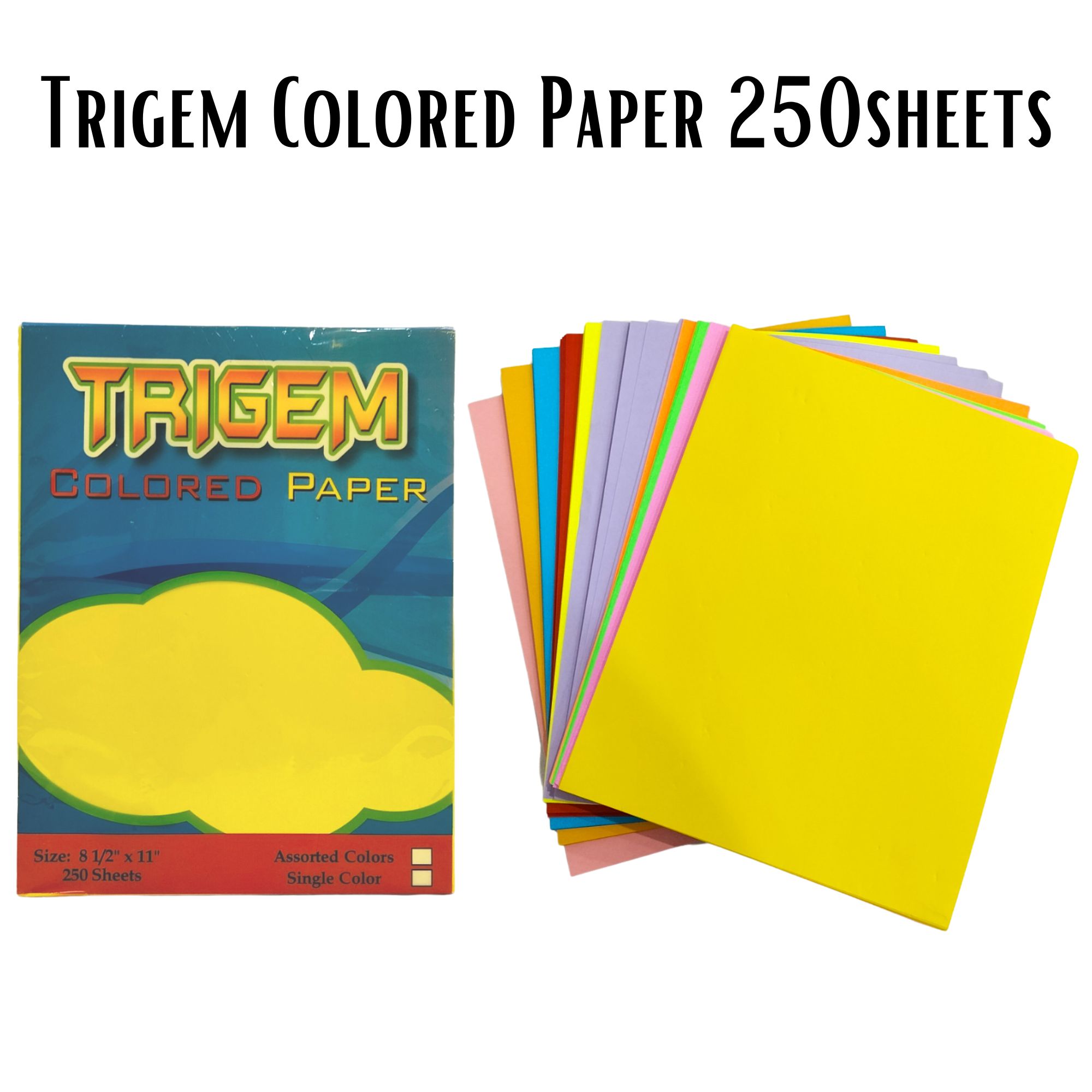 On Hand Trigem Colored Paper Sheets Colored Paper Art Time