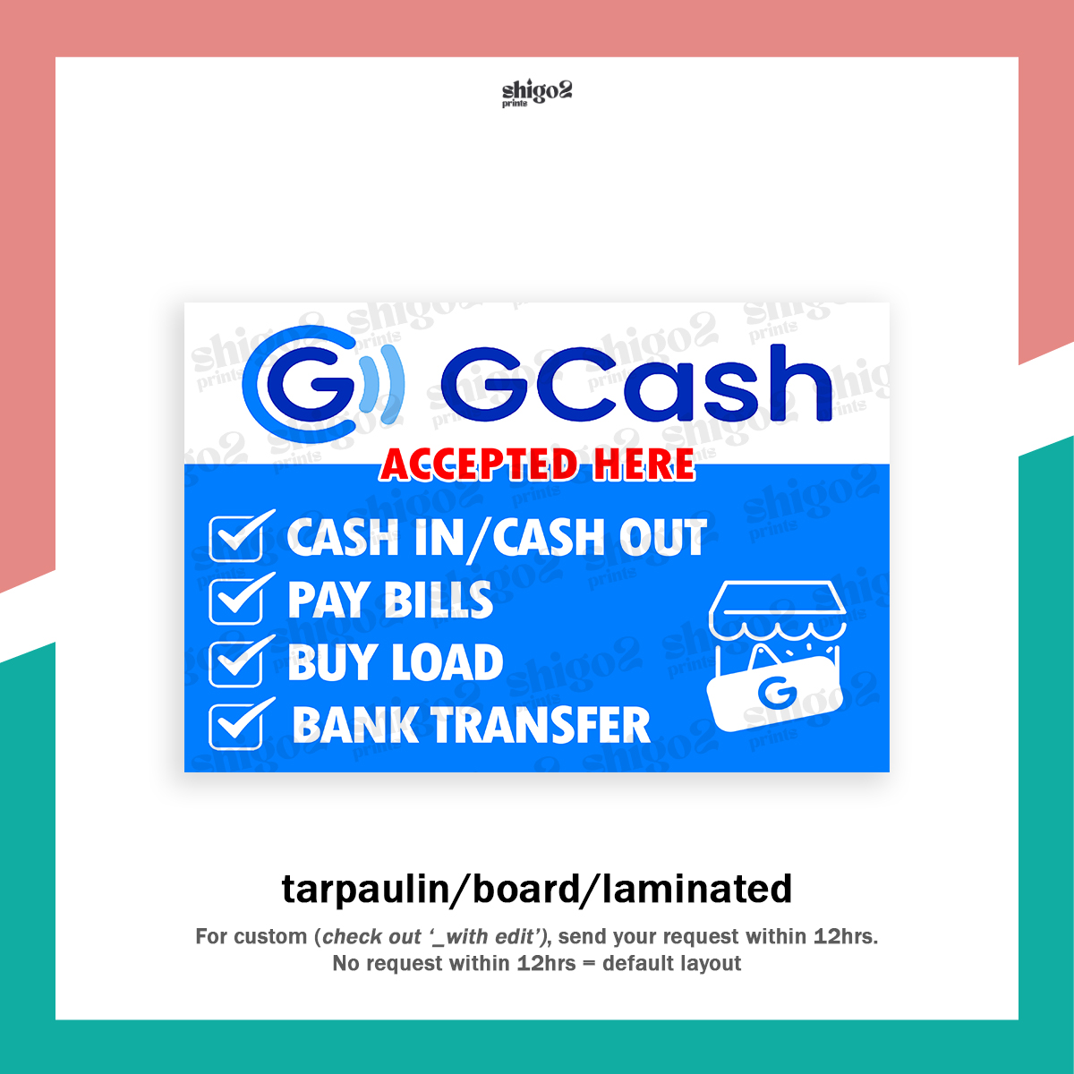 Gcash Business Tarpaulin Signage Lazada PH