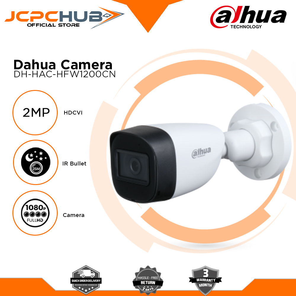 Dahua Camera Dh Hac Hfw Cn Hdcvi Ir Bullet Mp Camera White Lazada Ph