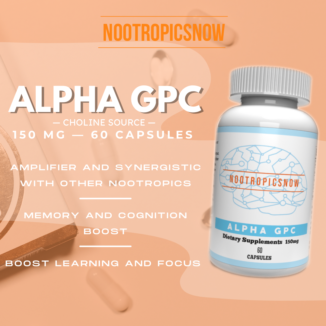 Alpha Gpc Mg Capsules Servings Nootropic Brain Booster