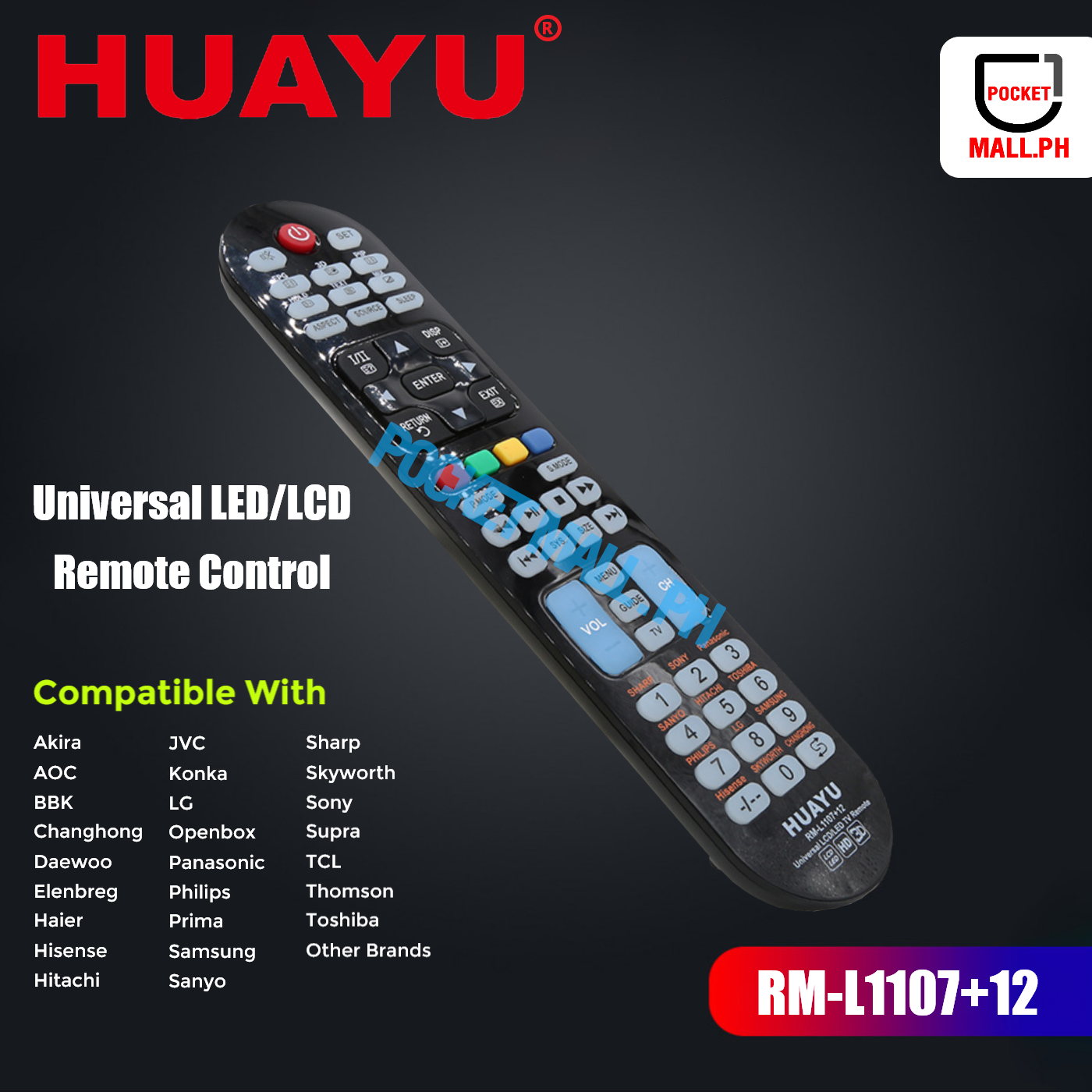 Huayu Rm L Universal Led Lcd Remote Control Lazada Ph