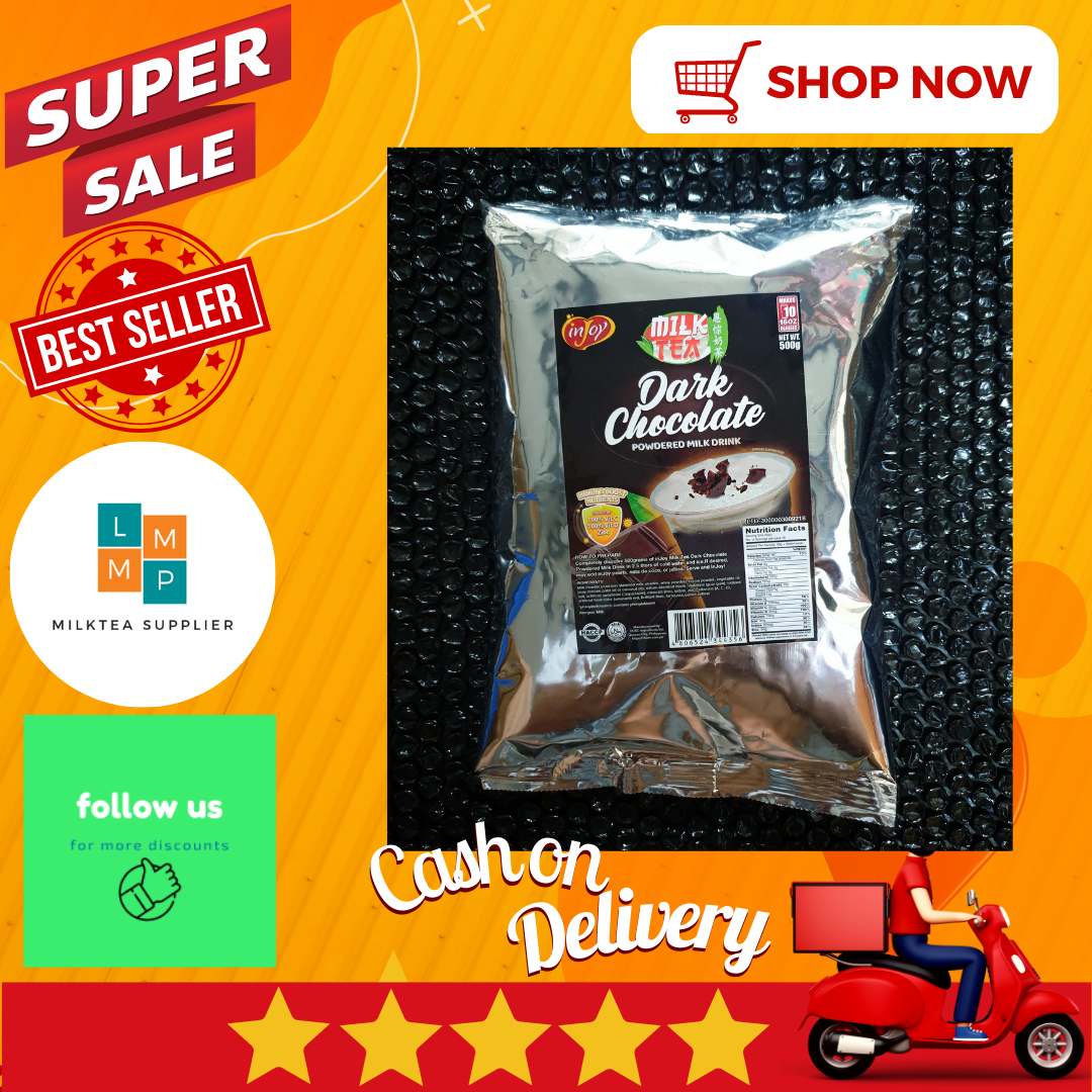 DARK CHOCOLATE MILK TEA POWDER 500 GRAMS INJOY BRAND LMMP