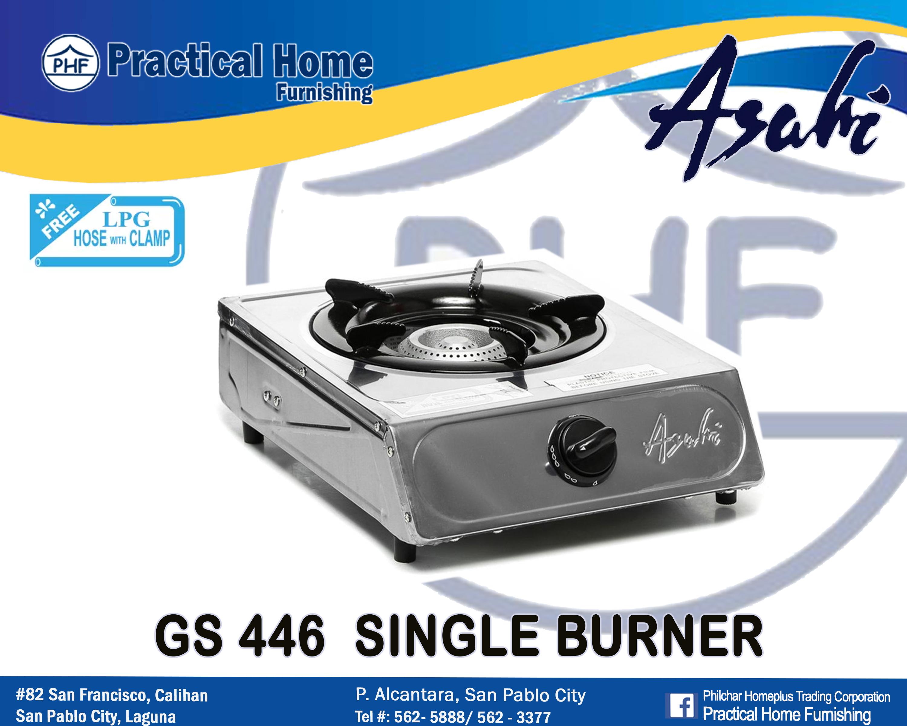 Phf Asahi Single Burner Gas Stove Gs Lazada Ph