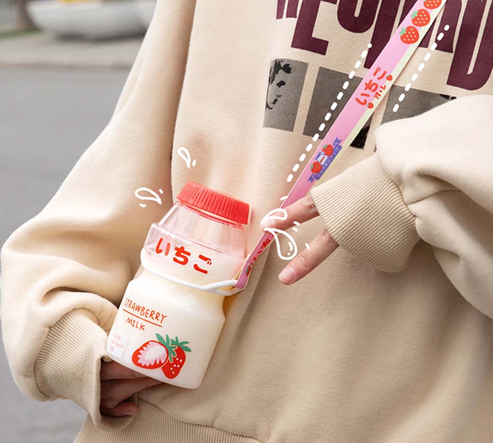 Ml Plastic Cute Yogurt Water Bottle Tour Drinking Bottle Yakult