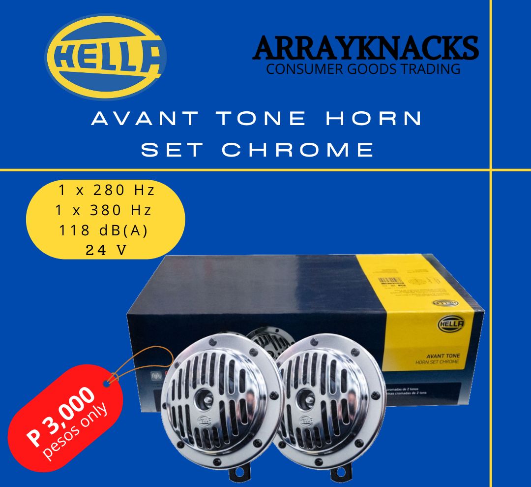 Hella Avant Tone Horn Set Chrome Lazada Ph