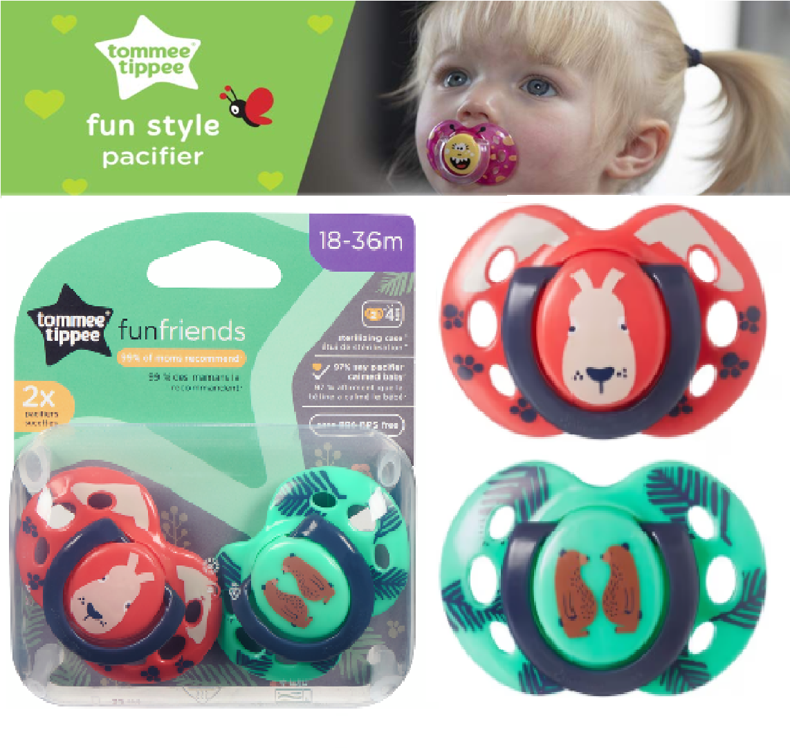 Tommee Tippee Closer To Nature M Soother Pacifier Dummy Fun Style