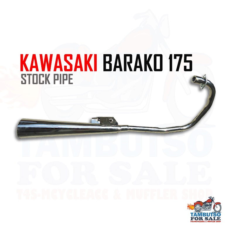 Ships Immediately Kawasaki Barako Stock Pipe Type Muffler For