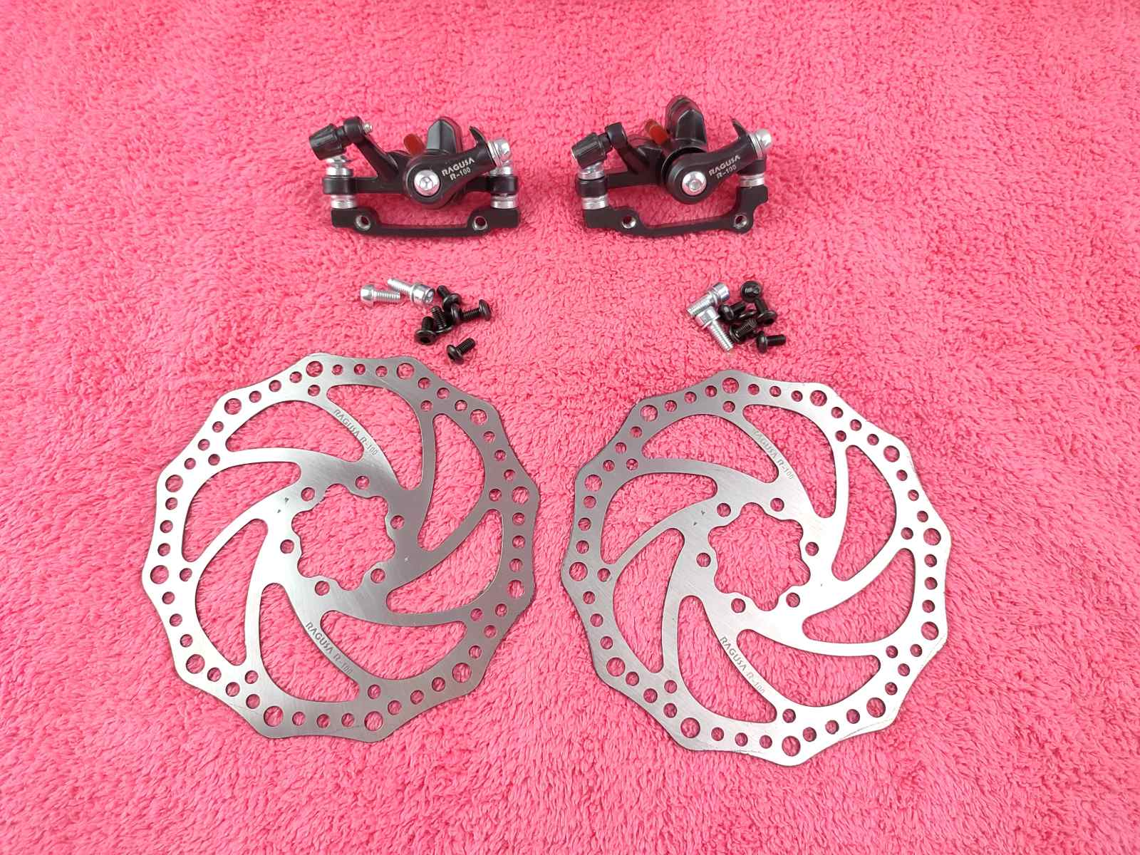 AVIES Ragusa R200 Mechanical Disc Brake Caliper Rotor Set Mountain Bike