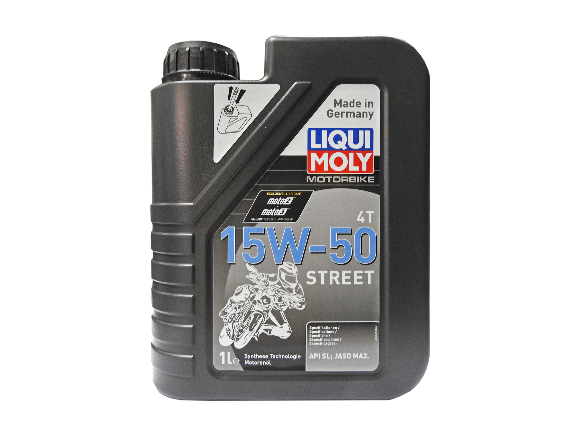 Liqui Moly Motorbike Street 4 Stroke SL JASO MA2 15W50 Synthetic