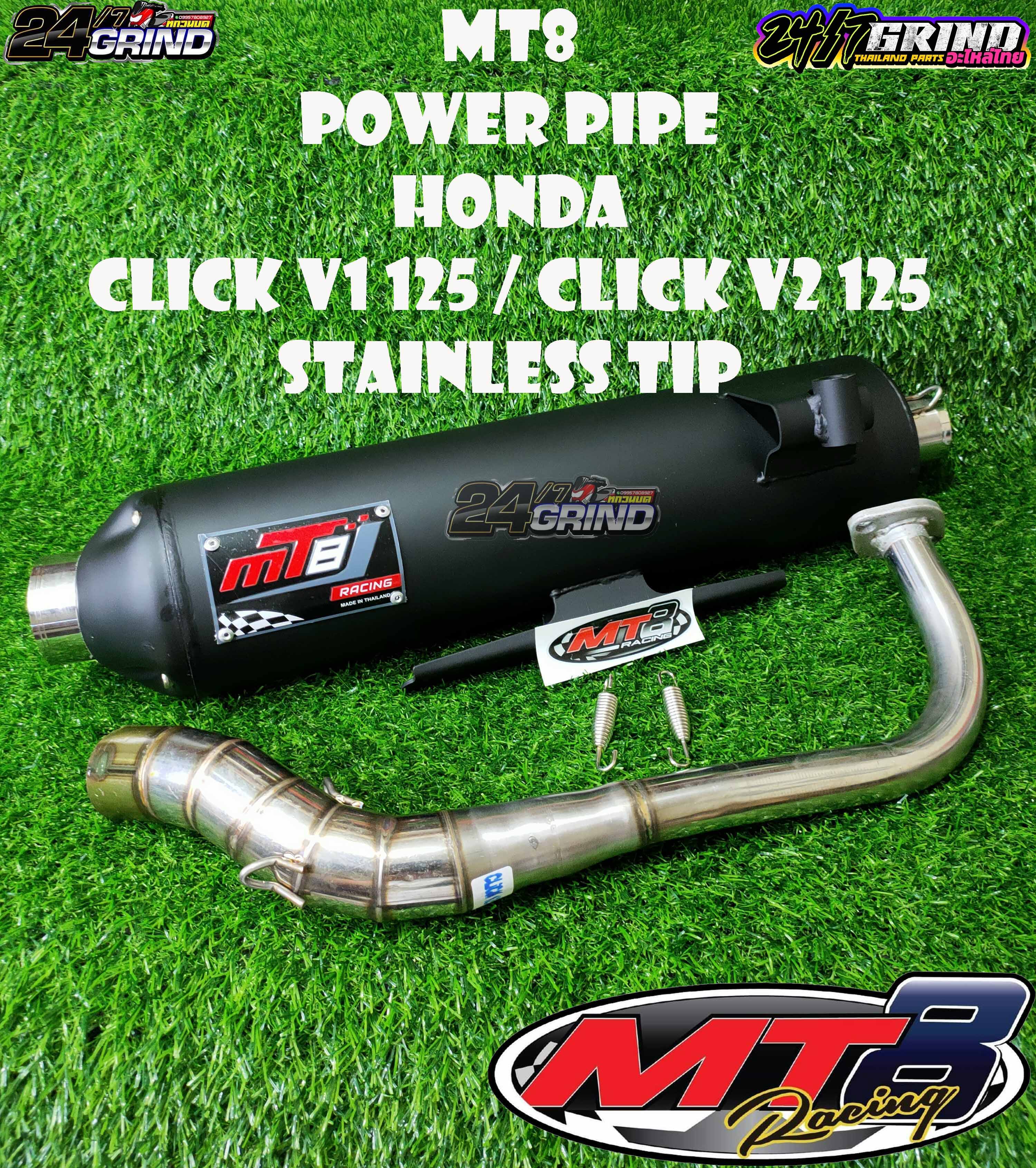 Mt Power Pipe Honda Click V Click V Stainless Tip Thailand