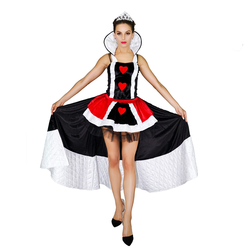 Alice In Wonderland Queen Of Hearts Costume For Women Adult Halloween