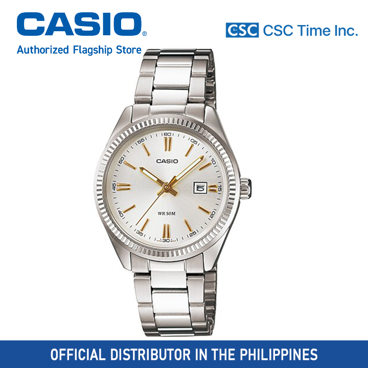 Casio MTP 1302D 7A2VDF Silver Stainless Steel Strap 50 Meter Quartz