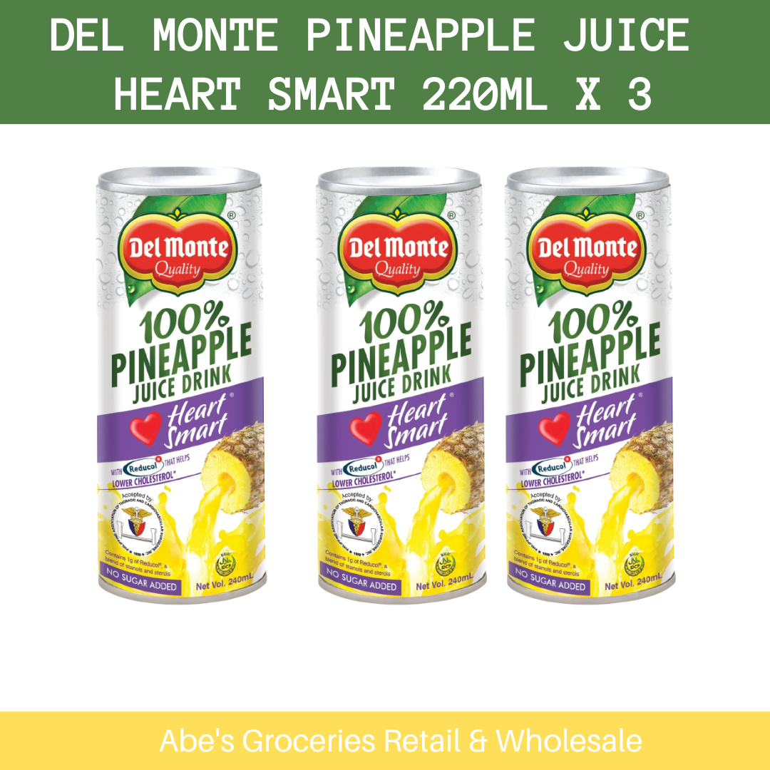 Del Monte Pineapple Juice Drinks Heart Smart A C E Fiber