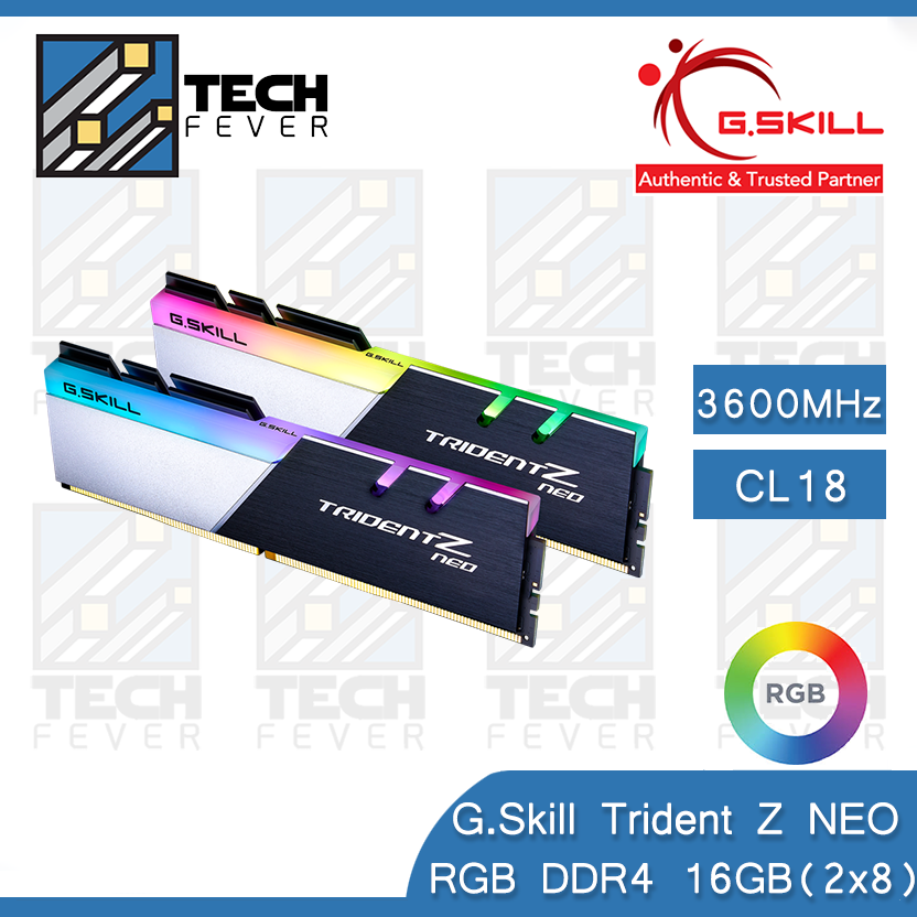 G Skill Trident Z Neo 16GB 2x8GB RGB PC RAM DDR4 3600MHz CL18 Desktop