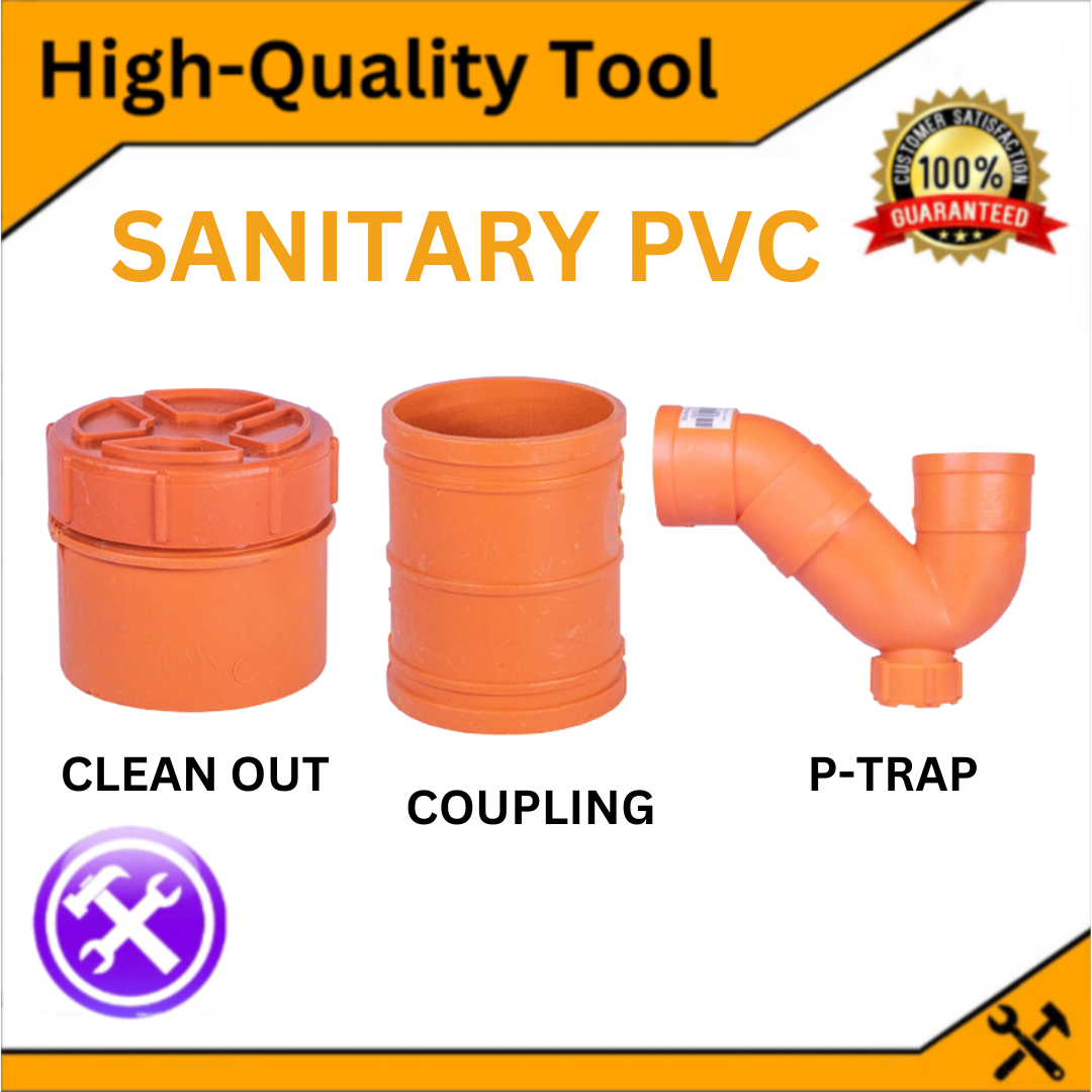 Sanitary Pvc Orange Fittings Ptrap Clean Out Coupling Lazada Ph