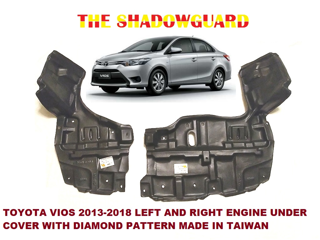 TOYOTA VIOS Engine Under Cover Engine Splash Guard 2013 To 2018 Set