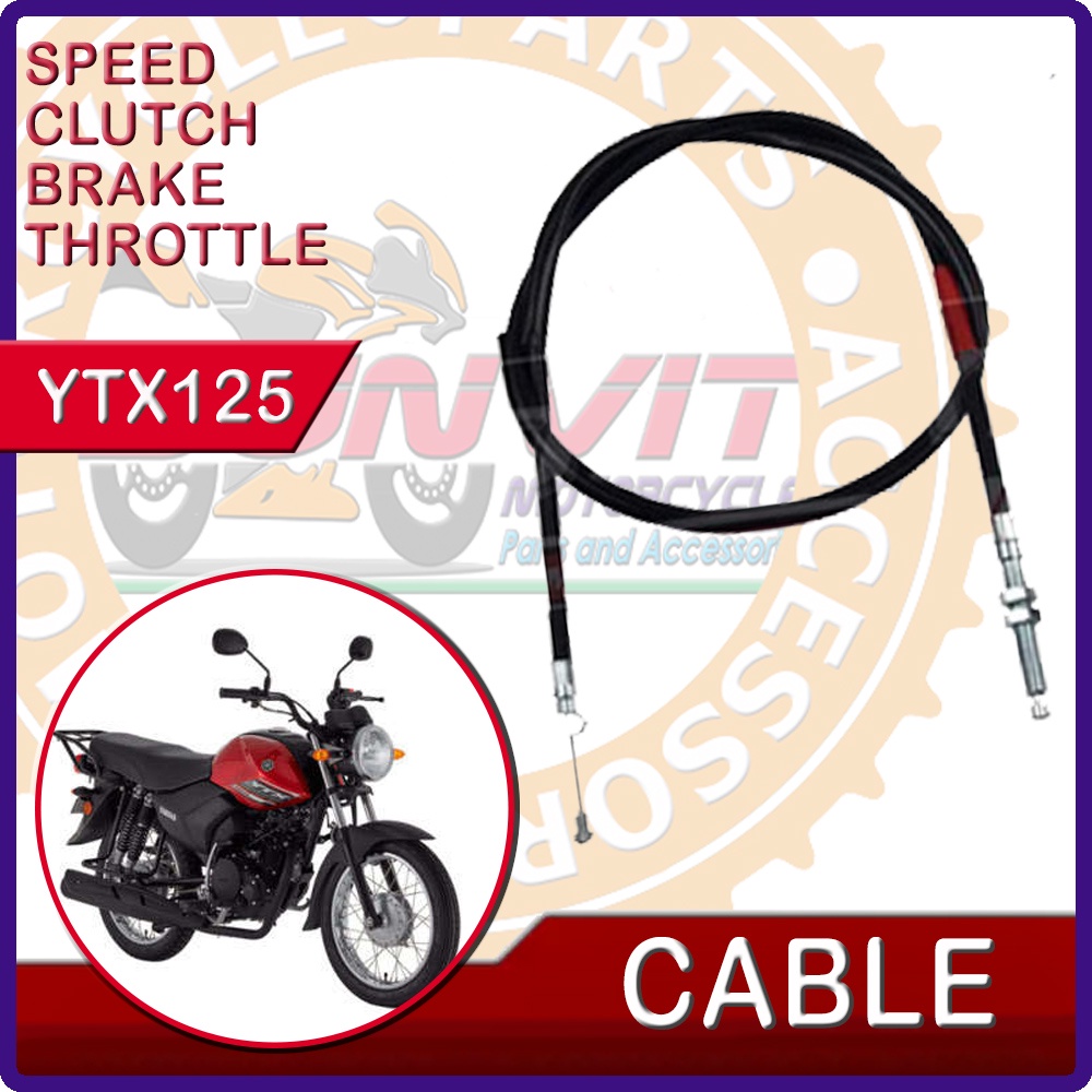 MOTORCYCLE YTX125 YAMAHA SPEED CLUTCH BRAKE THROTTLE CABLE Lazada PH