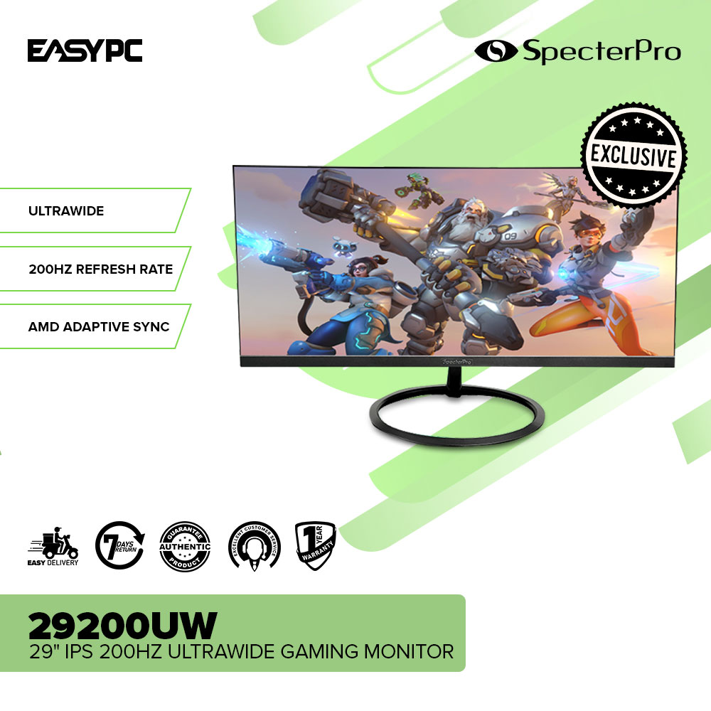 EasyPC SPECTERPRO 29200UW 29 Inch IPS 200Hz Ultrawide Gaming Monitor