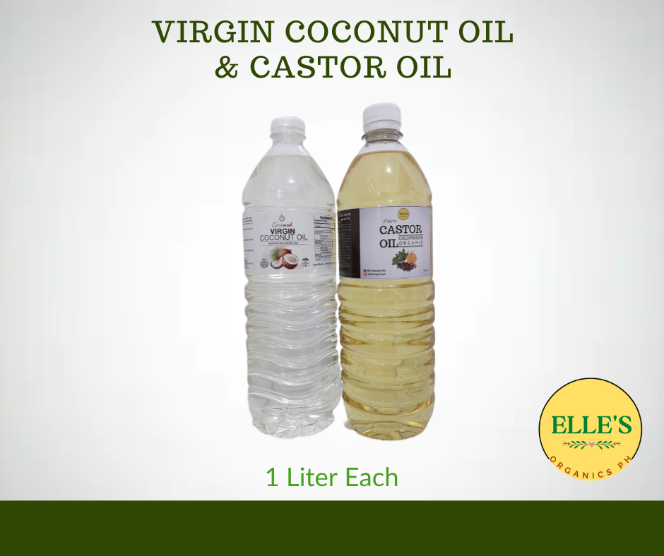 1 Liter Virgin Coconut Oil And 1 Liter Castor Oil Lazada PH